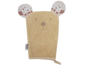 EKO Žinka bavlnená s uškami (Varianta  Bear Beige 20x15 cm)