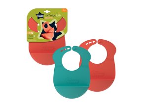 TOMMEE TIPPEE Detský podbradník, 6+ 2ks