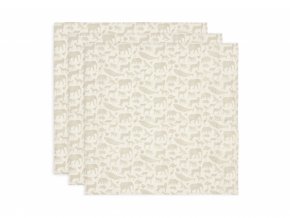 Plienky 3 ks 70x70 cm Animals Nougat