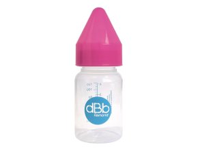 dBb Remond Dbb dojčenská fľaša PP 120 Ml, Cumlík Silikón, Nn, Farba Pink