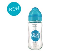 dBb Remond Dbb Detská Sklenená fľaša 240 ml so širokým Hrdlom Barva: tyrkysová