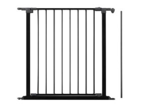 1601 predlzenie priestorovej zabrany babydan s dvierkami 72cm cierne