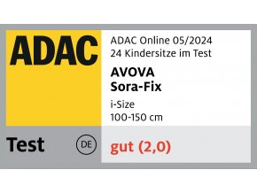 Autosedačka AVOVA Sora-Fix 2024 Maple Red, 100-150 cm