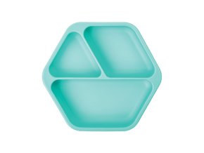 Tiny Twinkle Silikónový tanierik s vekom - Mint