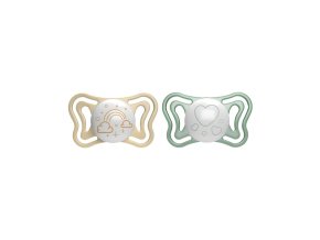 CHICCO Cumlík Physio Light silikónový nočný 2-6m, 2ks