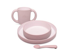 INTERBABY Jedálenský set - ružový