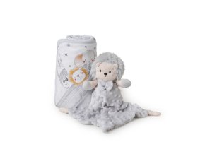 INTERBABY SET - OSUŠKA froté 100x100 SAFARI + PRÍTULKA - sivá