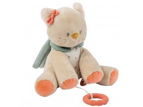 NATTOU Mačička plyšová hudobná Lana 30 cm Mila, Zoe