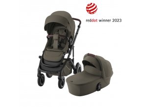 BRITAX Set kočárek Smile 5Z + hluboká korba Lux, Urban Olive