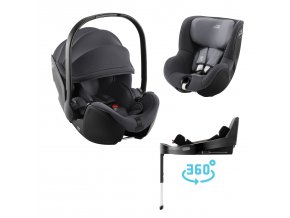 BRITAX Autosedačka set Baby-Safe Pro + Vario Base 5Z + autosedačka Dualfix 5z, Midnight Grey