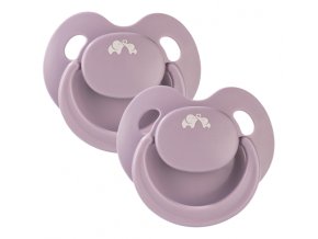 Cumlík silikónový Physio Air Eco 2ks 0m+ Pink/Lavander