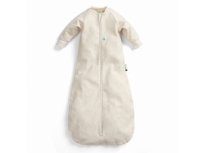 ERGOPOUCH Vak na spanie s rukávmi organická bavlna Jersey Oatmeal Marle (Varianta  3-12 m, 6-10 kg, 1 tog)