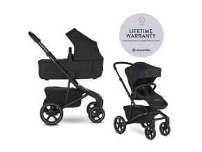 EASYWALKER Kočík kombinovaný Jimmey 2v1 Pepper Black LITE (Varianta  RWS)