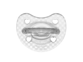CHICCO Cumlík Physio Luxe celosilikónový 16-36m crystal 2 ks