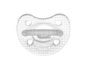 CHICCO Cumlík Physio Luxe celosilikónový 2-6m crystal 2 ks