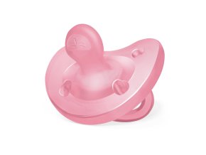 CHICCO Cumlík Physio celosilikónový 6-16m (Varianta  dievča 1 ks)