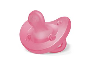 CHICCO Cumlík Physio celosilikónový 16-36m (Varianta  dievča 1 ks)