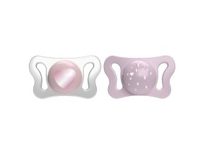 CHICCO Cumlík Physio Micro silikónový 0-2m (Varianta  dievča 2 ks)