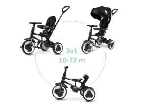 QPLAY Trojkolka Rito eva (Varianta  Black, vek 10-72 mesiacov)