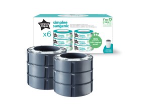 TOMMEE TIPPEE Sangenic Simplee náhradné kazety, 6 ks