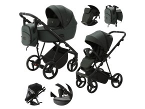 ADAMEX Kočík kombinovaný Blanc Standard Dark (Varianta  green)