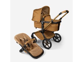 Bugaboo Fox 5 bassinet seat stroller amber glow chassis amber glow fabrics amber glow sun canopy x PV007350 01
