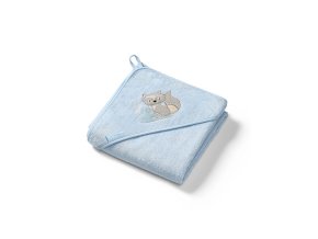 BABYONO Osuška s kapucňou Bamboo modrá 100x (Varianta 100 cm)