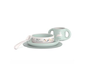 SUAVINEX Jedálenský set WONDERLAND +6 m - ZELENÝ