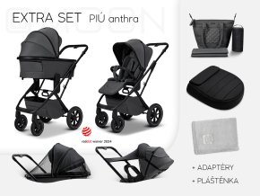 Moon PIÚ Extra set Black matt - ANTRA