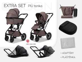 Moon PIÚ Extra set Black matt - TONKA