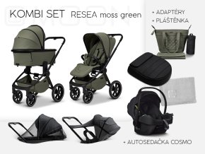 Moon RESEA + Kombi set - MOSS GREEN
