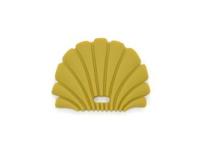 OB Designs Silikónová hryzačka mušľa, Gold
