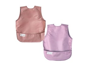 Tiny Twinkle Zásterka s podbradníkom, 2ks, S - Taupe /Lilac