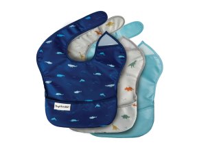 Tiny Twinkle Podbradník 3 ks - Ocean Dinosaur