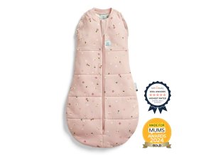 ERGOPOUCH Zavinovačka a vak na spanie 2v1 Cocoon Daisies (Varianta  0-3 m, 3-6 kg, 2,5 tog)