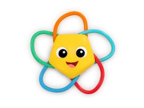 BABY EINSTEIN Hryzačka s hrkálkou Soothing Star bez BPA 0m+