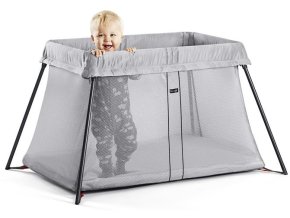 Babybjorn cestovná postieľka Travel Crib Light Silver - stříbrná