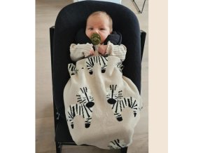 Ukje deka pro miminko béžová Beige Zebra