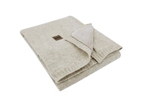 EKO Deka pletená s podšívkou (Varianta  Beige 100x80 cm)