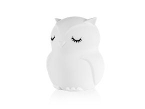 ZOPA Silikónová nočná LED lampička s hudbou veľkosti L, Owl