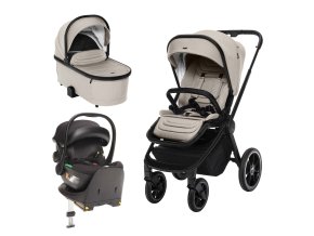 ZOPA Set kočík Move Cross 3 + hlboká korba Move XL 3 + autosedačka XM podľa vlastného výberu + báza, Ivory Beige