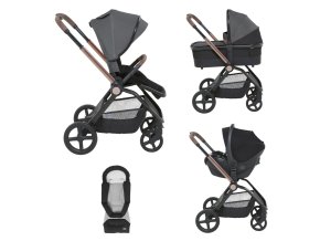 CHICCO Kočík kombinovaný 3v1 Mysa (Varianta  Black Satin)
