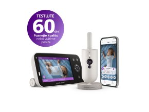 Philips AVENT Pestúnka detská chytrá Premium s prekladom plaču, sledovaním spánku a dýchania SCD971