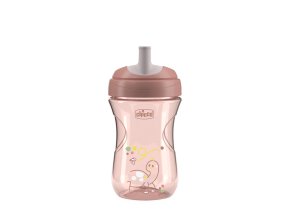 CHICCO Hrnček Advanced so slamkovým náustkom (Varianta  pink, 12m+)