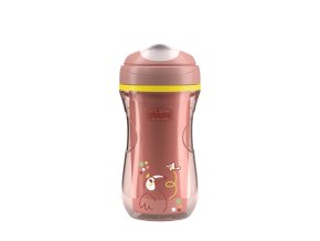 CHICCO Hrnček Active termo s tvrdým náustkom (Varianta  pink, 14m+)