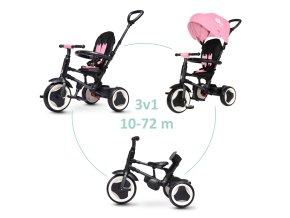 QPLAY Trojkolka Rito eva Pink, vek (Varianta  10-72 mesiacov)