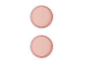 Citron Súprava tanierov z bio materiálu, 2ks - Blush Pink