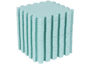 28917 svetlo zelena detska hracia podlozka z penovych puzzli light green 150x150x1 4 cm set25 light green 4642