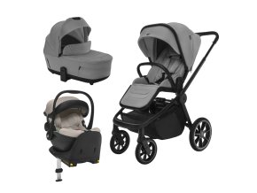 ZOPA Set kočík Move Cross 5 + hlboká korba Move XL 5 + autosedačka XM podľa vlastného výberu + báza, Shade Grey
