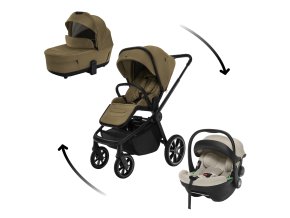 ZOPA Set kočík Move Cross 5 + hlboká korba Move XL 5 + autosedačka XM podľa vlastného výberu, Toffee Brown